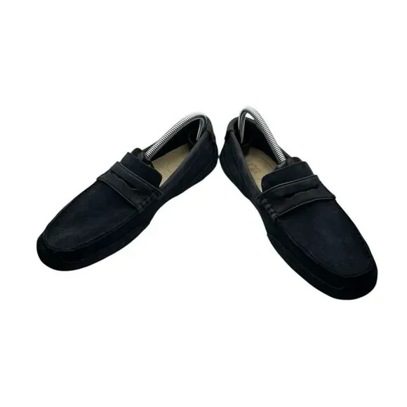 UGG Henrick Men’s Blue Leather Driving Loafers Size 9 US Slip-On Comfort Shoes - Picture 7 of 9